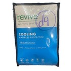 Living Spaces Revive  Full Cooling Mattress Protector White Reduces Allergens