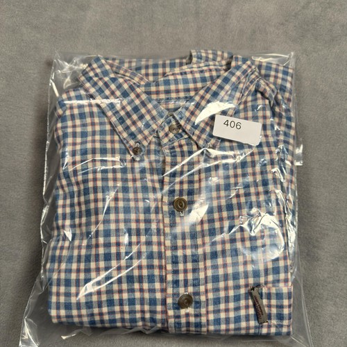 True Vintage Abercrombie & Fitch Shirt Mens XL Blue Plaid Original Big Shirt 90s - Picture 8 of 8