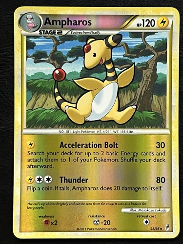 Pokemon Ampharos Reverse Holo - Call of Legends - 23/95 casi nuevo - Imagen 1 de 2