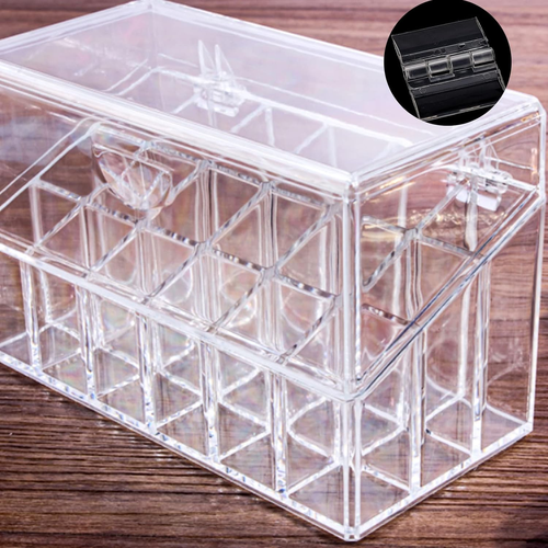 12 Pcs Plastic Acrylic Clear Small Hinges Self Adhesive Piano Hinge for Cabinet  - Picture 6 of 12