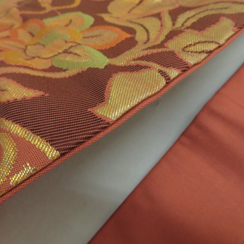 Kimono Japonés Nagoya Obi Seda Montar a Caballo Persona Patrón Rojo 139.0 pulgadas - Imagen 8 de 13