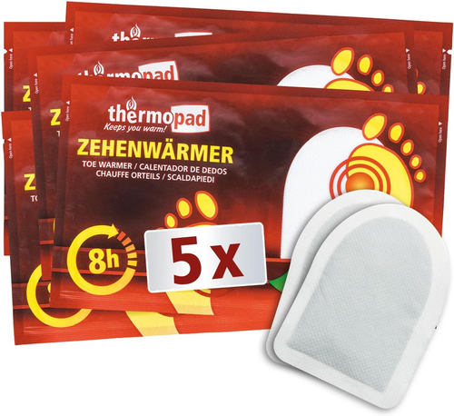 Scaldapiedi Adesivi - 5 Paia - Piedi Caldi per 8 Ore - Attivati a Contatto Con L - Foto 1 di 12