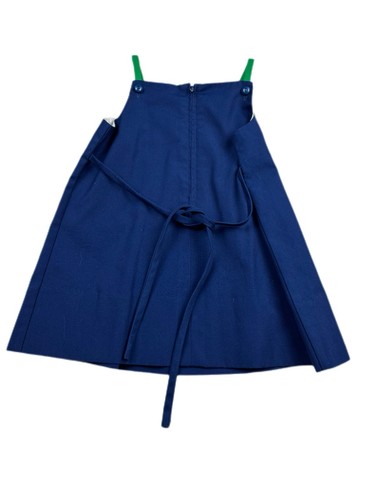 Vintage Florence eiseman Navy Blue Girls Dress Size 4T - Picture 3 of 4