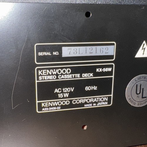 Vintage Kenwood Dual Cassette Deck KX-56W Stereo Tape Player getestet - Bild 12 von 12