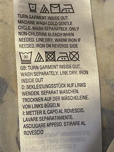 Bob Mackie Wearable Art blau Allover-Druck buntes Blumendruck Top Größe 2XL - Bild 5 von 6