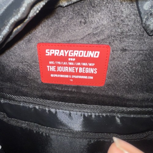 Mochila Sprayground patrón paisley bolsa como nueva de Japón rara - Imagen 8 de 9