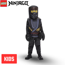 Cole LEGO Ninjago Kids Black Ninja Costume   Dress Up  Cosplay Christmas Gift