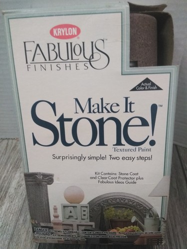 N.O.S. KRYLON FABULOUS FINISHES 8214 BROWNSTONE SPRAY PAINT 2-EASY STEPS - Picture 4 of 6