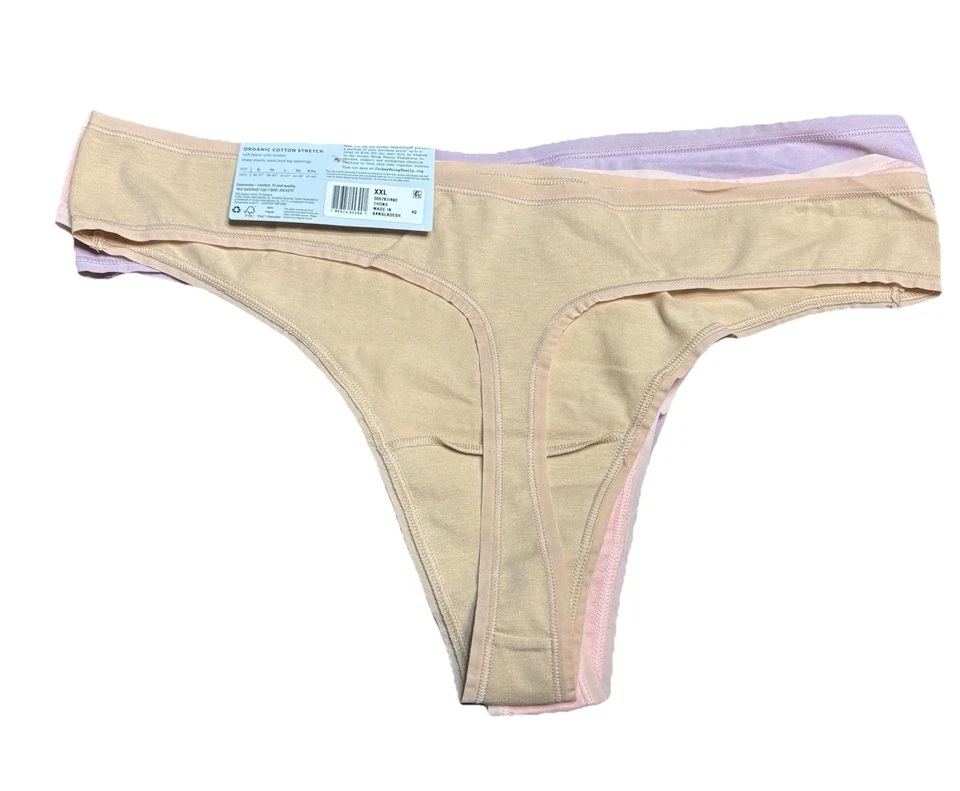 Стринги Jockey из органической хлопковой смеси разных цветов 3 шт. XXL - Изображение 2 из 4