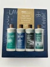 4~Raw Sugar Body Wash Tea Tree, SandalWood, Charcoal, Eucalyptus - Travel 3fl oz