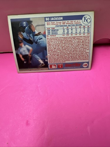BO JACKSON Royals 1987 SPORTFLICS Hologram Card #148 Royals Rare - Picture 6 of 6