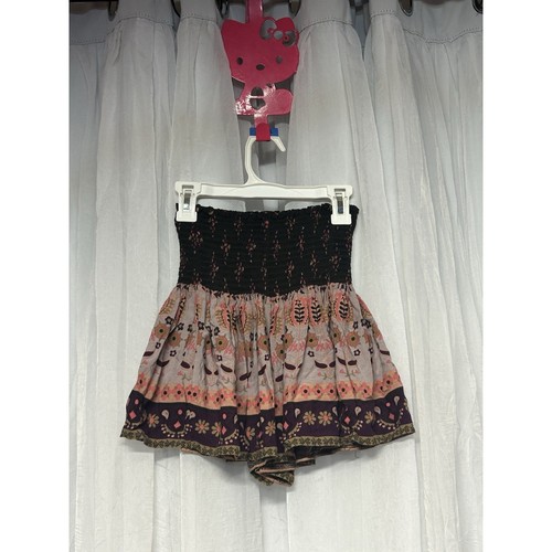 Natural Life Boho Floral Shorts XS Smocked Waist Flowy Festival Hippie Cottage - Picture 1 of 6