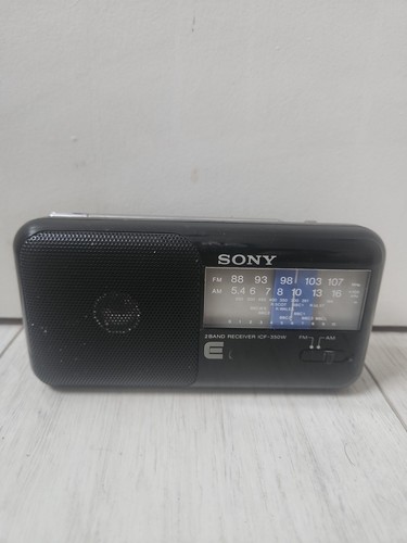 Receptor Portátil Sony ICF-350W 2 Bandas FM/AM Prueba y Funciona