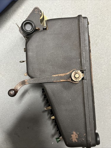 Máquina de agregar portátil Allen Gales de colección calculadora cinta máquina de registro Han - Imagen 4 de 18