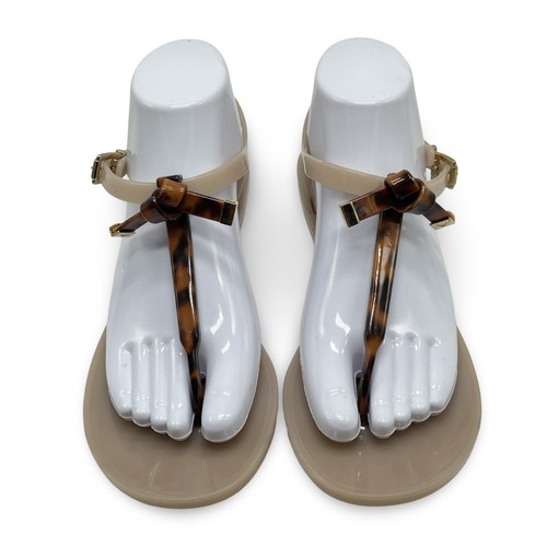 Emporio Armani Damen Sandalen flach Gummi beige Größe EU 38 US 7,5 leicht - Bild 5 von 10