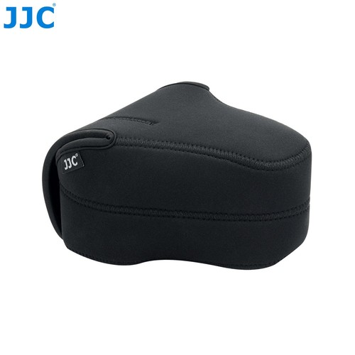 JJC Soft Neoprene Camera Case Cover Black with Inside Strap - Medium Size Travel - Picture 13 of 60