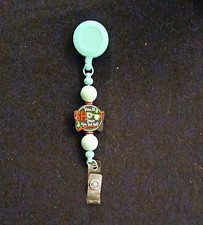 Teal Beaded Badge Reel "You'll Shoot Your Eye Out"