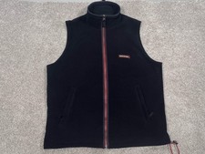 Abercrombie  Fitch Vest Mens XL Black Fleece Full Zip Mock Neck A F Outdoor