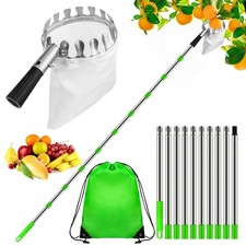 4M Apple Picker with Telescopic Handle Fruit Picker Lightweight Catcher Tool UK