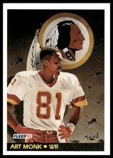 1992 Fleer #473 Art Monk Washington Redskins NM+
