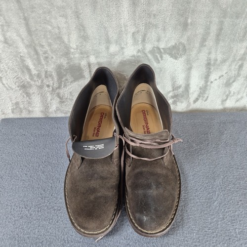 Clark’s Originals Desert Boot Men's Size 14 Suede Chukka Crepe Sole Shoes Brown - Picture 6 of 8
