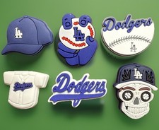 6-Pack Crocs Shoe Charms Los Angeles Dodgers World Series MLB Jersey Croc Charm