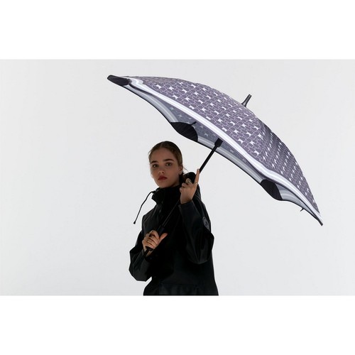 NEW Blunt Limited Edition Karen Walker 2024 Classic Umbrella Black/Grey - Picture 4 of 4
