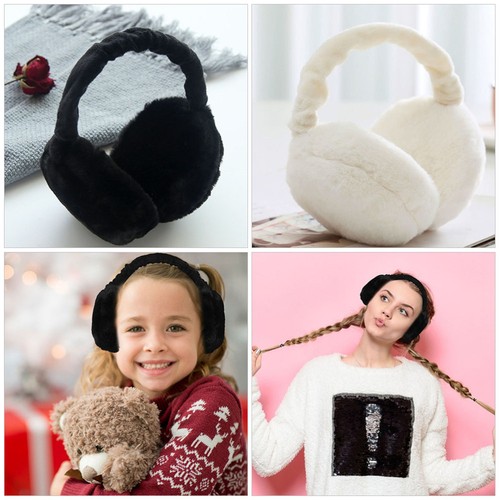 2 piezas Orejeras cálidas Niña Miss Fuzzy Calentadores a prueba de viento para invierno Mujeres - Imagen 7 de 12
