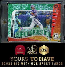 JUSTIN JEFFERSON 2024 PANINI DONRUSS OPTIC #5 CHAIN REACTION DRAGON 20/24 SSP