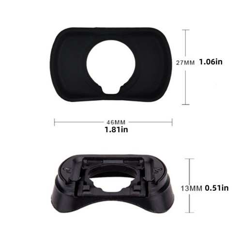 New Black Silicone Eyecup Eyepiece Viewfinder Part For Fujifilm X-T3 Camera - Picture 10 of 10