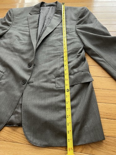 BLACK LABEL Ralph Lauren Wool Blazer Grey Size 42R Sport Coat Notch Lapel - Picture 13 of 14