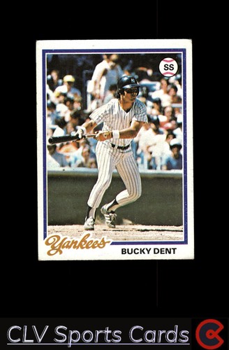 New York Yankees Bucky Dent #335 Topps Baseball Near Mint or Better top
