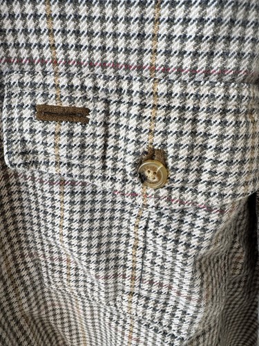 Top Orvis Grueso 100% Algodón Franela Abotonada Manga Larga Para Hombre Grande ¡EXCELENTE ESTADO USADO! - Imagen 4 de 5