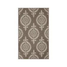 2'6"x4' Washable Paisley Tufted Accent Rugs Gray - Threshold