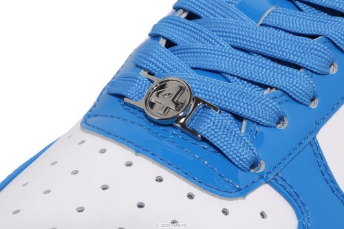 Taglia USA 8,5 Marvel Fantastic Four A Bathing Ape Bapesta blu bianco 1L73-191-925 - Foto 11 di 11