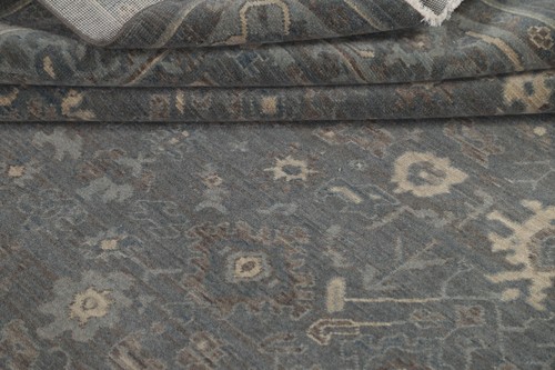 Silber gewaschen Ziegler Türkischer Vorleger 7x10 Wohnzimmer Wohndeko Teppich - Bild 13 von 16