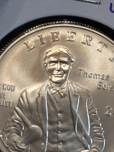 2004 P Thomas Edison Silver Dollar Commemorative Unc “1025194” US Silver $1 - Picture 23 of 24