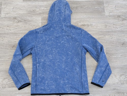 Nike Tech Fleece Full Zip Herren Wash Hoodie - Dark Marina Blue - Small S - Bild 13 von 13