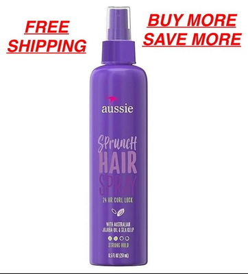 #ad Aussie Sprunch With Jojoba Oil amp; Sea Kelp Non aerosol Hairspray 8.5 fl oz $33.97