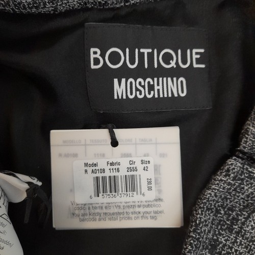 Moschino Boutique Skirt UK 10 Grey White Cloud Print Designer New NWT FPL-RMF - Picture 6 of 8