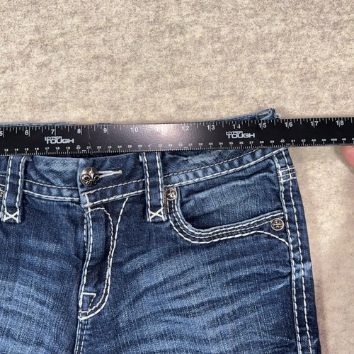 Rock Revival Jeans donna 29 stivali Tess taglio impreziositi svasati vestibilità western 31x32* - Foto 11 di 20