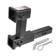 84131P  Trailer 2 inches Dual Hitch Receiver Adapter Extender for Towing and 
