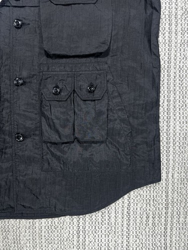 ENGINEERED GARMENTS Explorer Shirt, MEN’S MEDIUM, Mirco Ripstop, Nylon Black USA - Picture 5 of 10