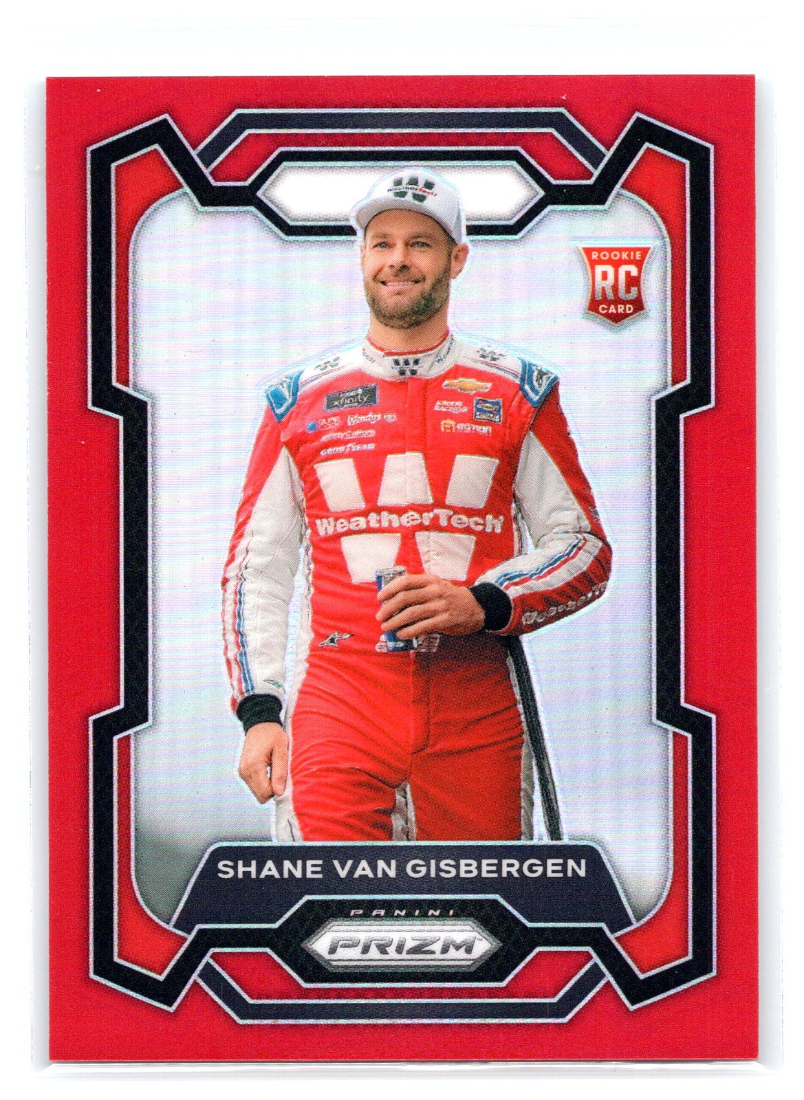 2024 Panini Prizm Racing #87 Shane Van Gisbergen NASCAR Rookie Red 069/299 SP RC