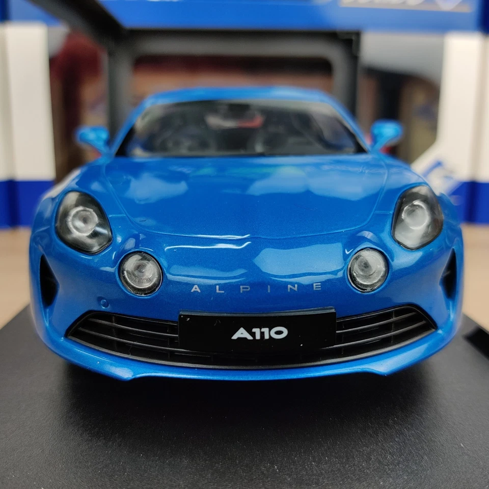 VOITURE SOLIDO ALPINE A110 PURE BLEU ALPINE  2018 1:18 NEUF BOITE  S1801604 - Photo 2/4