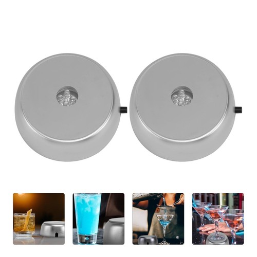 2 PCS Multicolor Led Light Display Base Colorful Crystal Stand for Glass - Bild 8 von 12