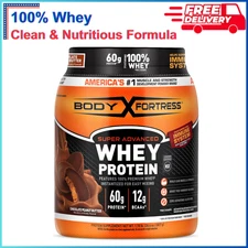 Body Fortress 100% Whey, Premium Protein Powder, Chocolate Peanut Butter, 1.78lb