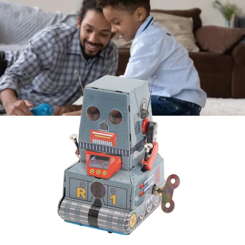 Aufzieh Roboter Spielzeug Weißblech Classic Retro Uhrwerk Vintage Spielzeug Fotografie FF - Bild 8 von 22