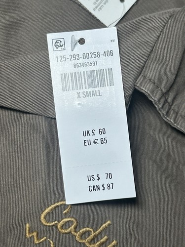 Costuras de cadena vaquera recortadas con botones para hombre Abercrombie Fitch talla XS  - Imagen 11 de 13