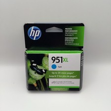 HP 951XL Cyan Ink Cartridge High Yield Genuine OfficeJet Pro 8600, 8100 Exp 2019